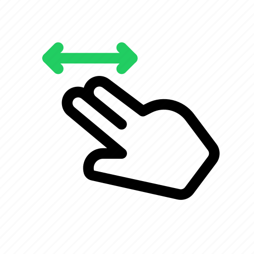 Hand, finger, touch, gesture, slide, swipe, drag icon - Download on Iconfinder