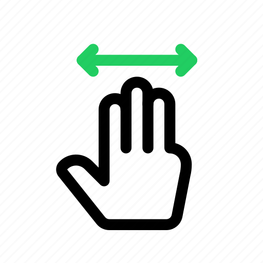 Hand, finger, touch, gesture, slide, swipe, move icon - Download on Iconfinder