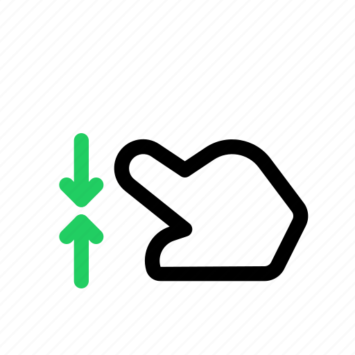 Hand, finger, touch, gesture, slide, zoom, pinch icon - Download on Iconfinder