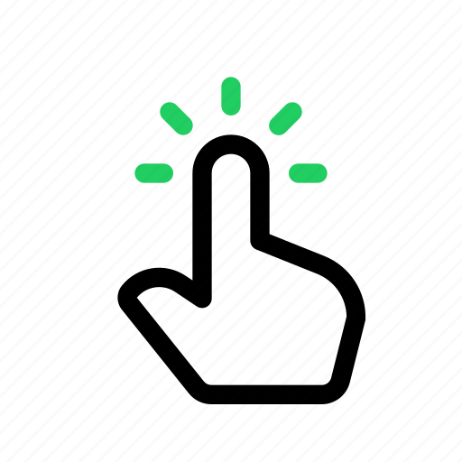 Hand, finger, touch, gesture, tap, device, interaction icon - Download on Iconfinder