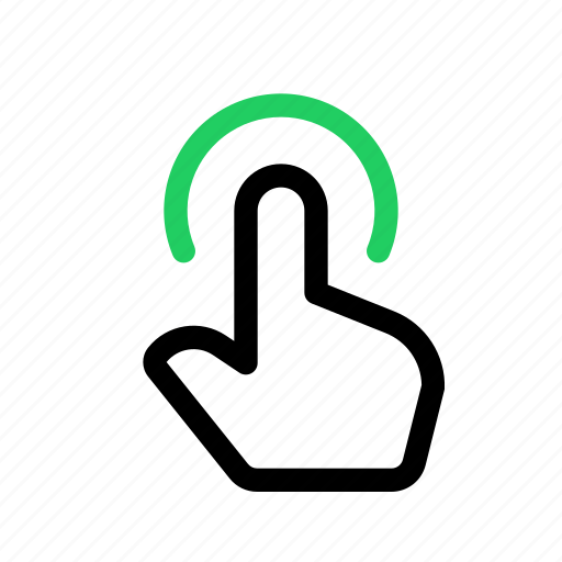 Hand, finger, touch, gesture, tap, hold, press icon - Download on Iconfinder