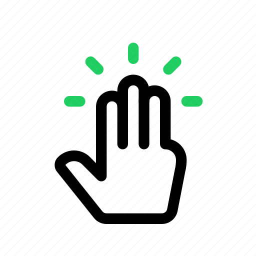 Hand, finger, touch, gesture, tap, hold, press icon - Download on Iconfinder