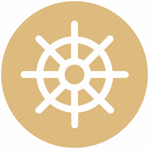 Boat, ship, ship wheel, wheel icon - Download on Iconfinder