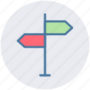 direction post, direction sign, guidepost, road post, signpost, traffic sign