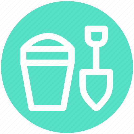 .svg, beach, bucket, game, sand, shovel, toy icon - Download on Iconfinder