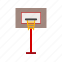 ball, basketball, court, goal, match, post, sports
