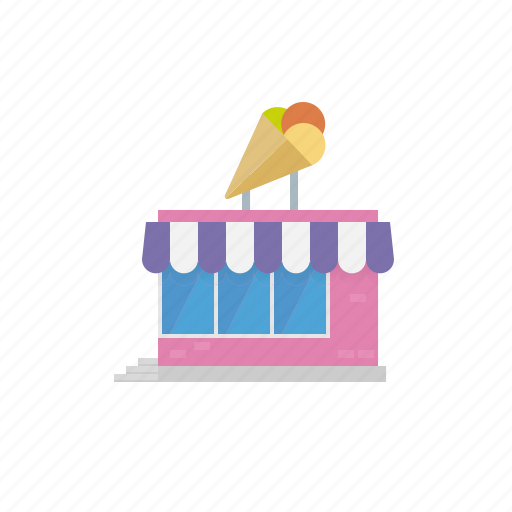 Building, cafe, ice cream, parlor, pavilion, small town, town icon - Download on Iconfinder