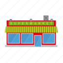 awning, building, shop, small town, store, supermarket, town