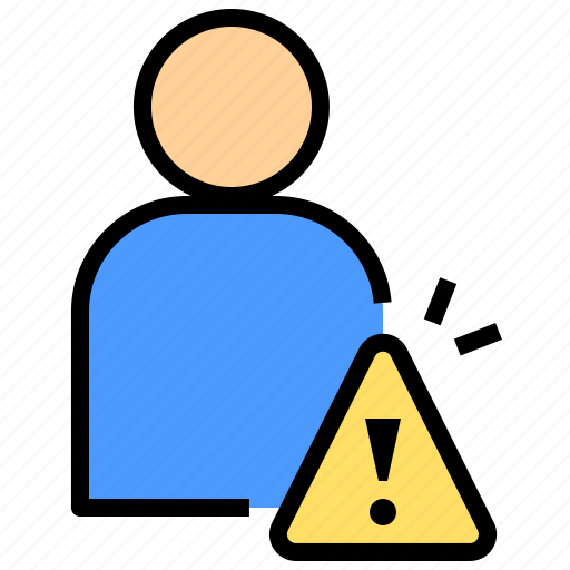 Problem, user, warning, alert, account, avatar icon - Download on Iconfinder