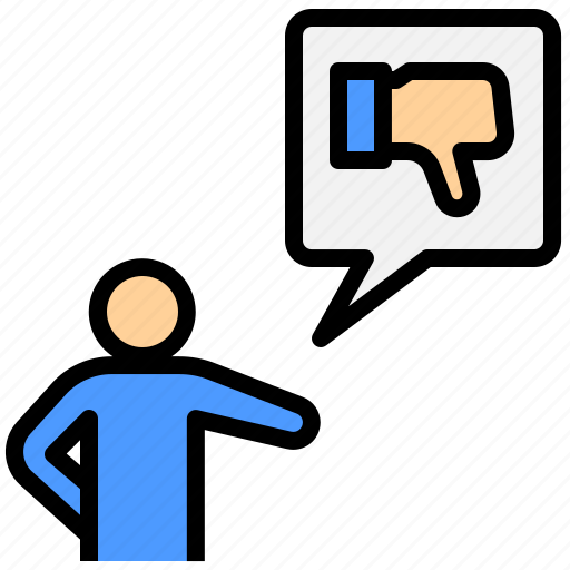 Rude, bullying, judgmental, blame, dislike, comment icon - Download on Iconfinder