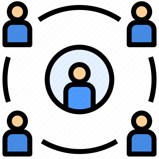 Self, centered, environment, connection, network, leader, teamwork icon - Download on Iconfinder