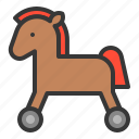 game, horse, horse car, plaything, riding, toy, rolling horse