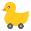 baby, bauble, duck, duck car, game, plaything, riding, toy 