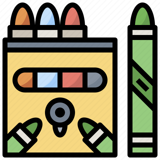 Crayon, crayons, draw, education, pen, tool, write icon - Download on Iconfinder