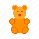 bear, bow, brown, small, stuffed, teddy, toy