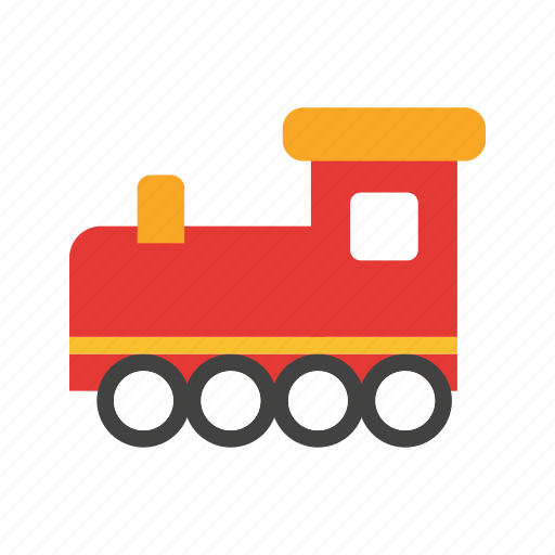 Colorful, play, red, toy, train, wood, yellow icon - Download on Iconfinder