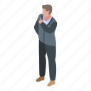 business, cartoon, computer, investment, isometric, person, trader