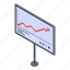 banner, business, cartoon, computer, graph, isometric, trader 