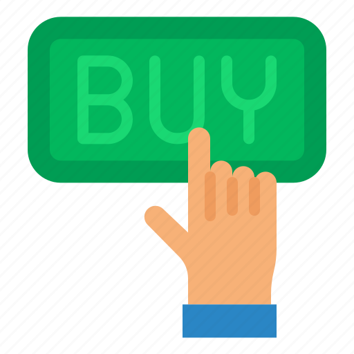 Buy, stock, finger, button, trading icon - Download on Iconfinder