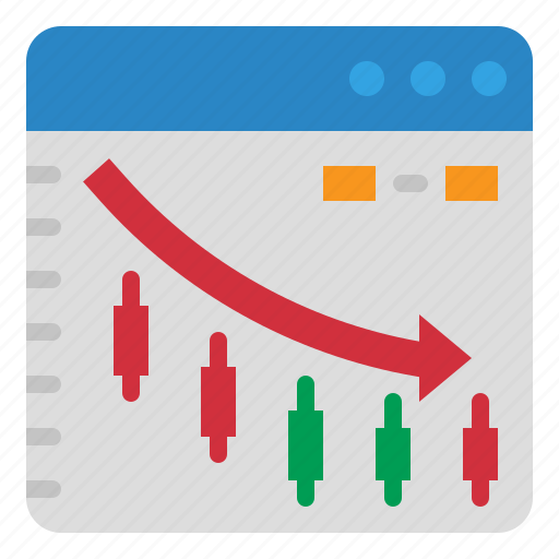 Graph, down, loss, report, candlestick icon - Download on Iconfinder