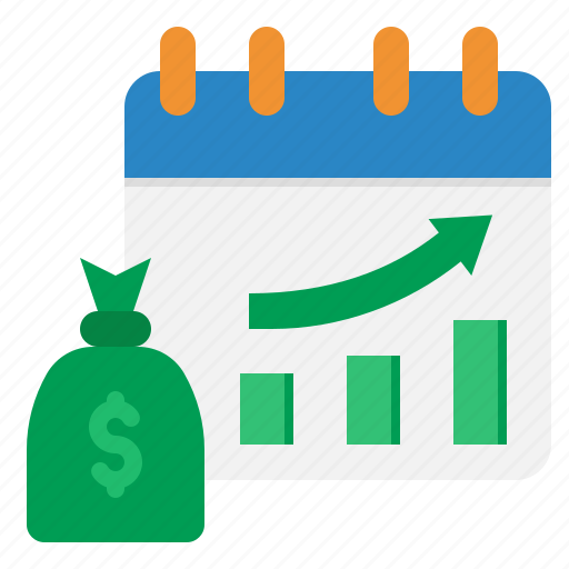 Growth, money, date, calendar, statistics icon - Download on Iconfinder