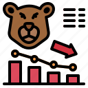 bear, market, invesment, stock, down