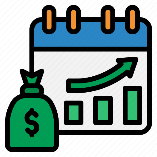 Growth, money, date, calendar, statistics icon - Download on Iconfinder