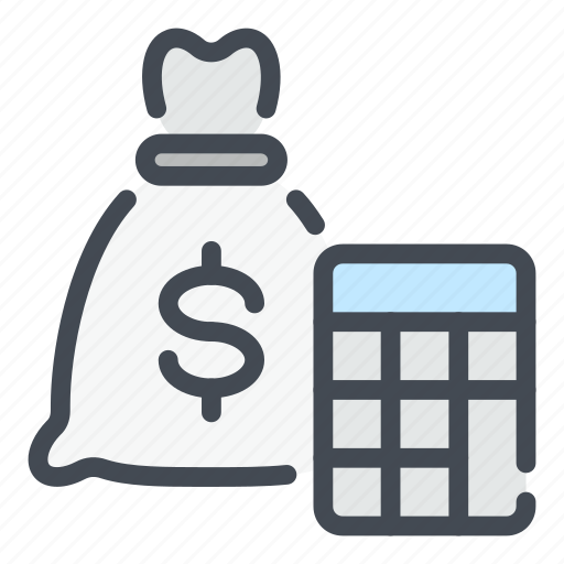 Money, bag, payment, calc, calculator, accounting, savings icon - Download on Iconfinder