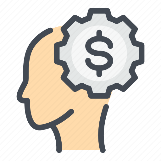 Head, person, gear, money, finance, skills, productivity icon - Download on Iconfinder