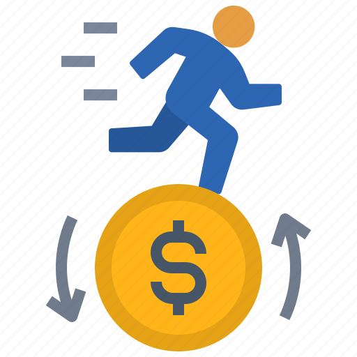 Motivation, run, business, balance, money management icon - Download on Iconfinder