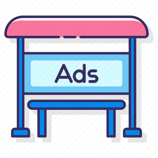Ad, bus, shelter, stop icon - Download on Iconfinder