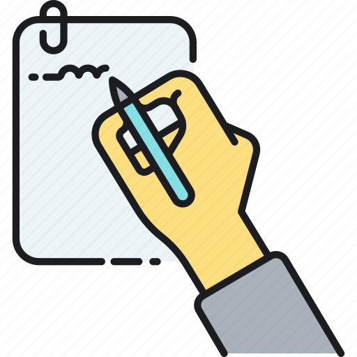 Handwritten, notes, handwriting, notepad, signature, writing icon - Download on Iconfinder