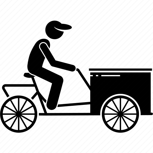 Human, man, old, rider, traditional, transportation, trishaw icon - Download on Iconfinder