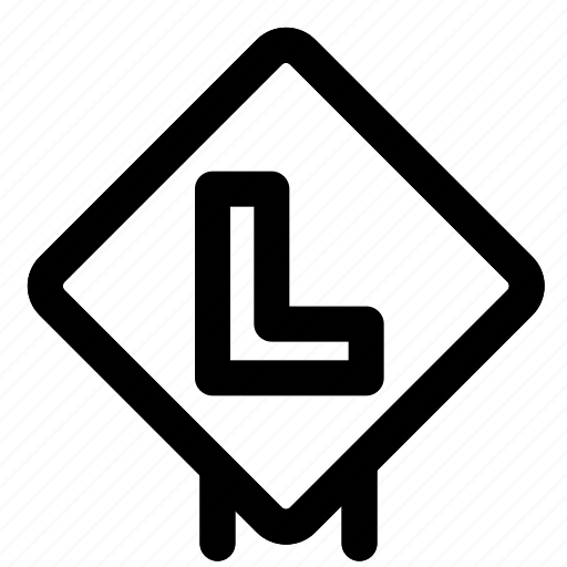 Lane, l, sign, direction, navigation icon - Download on Iconfinder