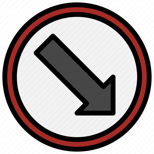 Warning, keep, traffic, signaling, miscellaneous, right, sign icon - Download on Iconfinder