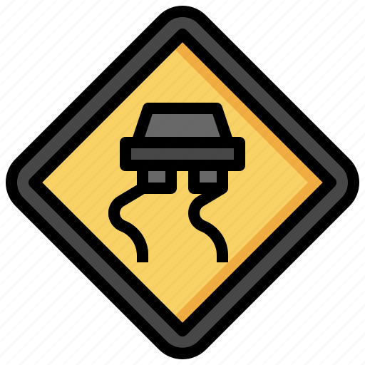 Signs, traffic, regulation, miscellaneous, road, sign, slippery icon - Download on Iconfinder