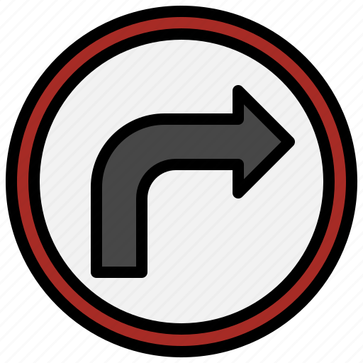 Signs, turn, traffic, regulation, right, road, sign icon - Download on Iconfinder