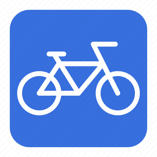Bicyble, guide, road sign, sign, traffic, traffic sign, warning icon - Download on Iconfinder