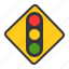 direction, guide, road sign, sign, traffic, traffic sign, warning 