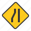 guide, prohibitory, road narrow, road sign, traffic, traffic sign, warning 