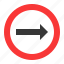 direction, guide, right, road sign, traffic, traffic sign, warning 