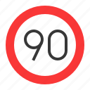 guide, prohibitory, road sign, speed limit, traffic, traffic sign, warning