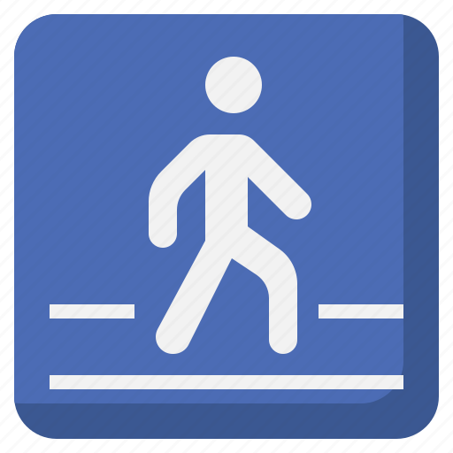 Miscellaneous, pedestrian, signaling, traffic, crosswalk, sign icon - Download on Iconfinder