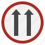 miscellaneous, way, alert, signaling, one, traffic, sign 
