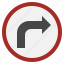 right, turn, regulation, signs, traffic, road, sign 