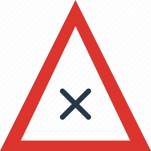 Ahead, crossroad, sign, traffic, transport icon - Download on Iconfinder