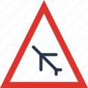 ahead, airport, sign, traffic, transport