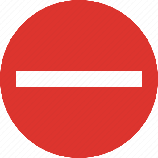 Entry, no, sign, traffic, transport icon - Download on Iconfinder