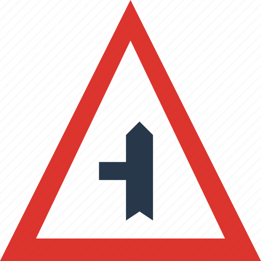 Left, minor, road, side, sign, traffic, transport icon - Download on Iconfinder