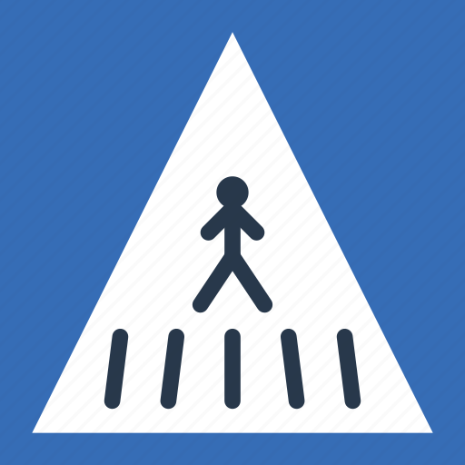 Crossing, pedestrian, sign, traffic, transport icon - Download on Iconfinder